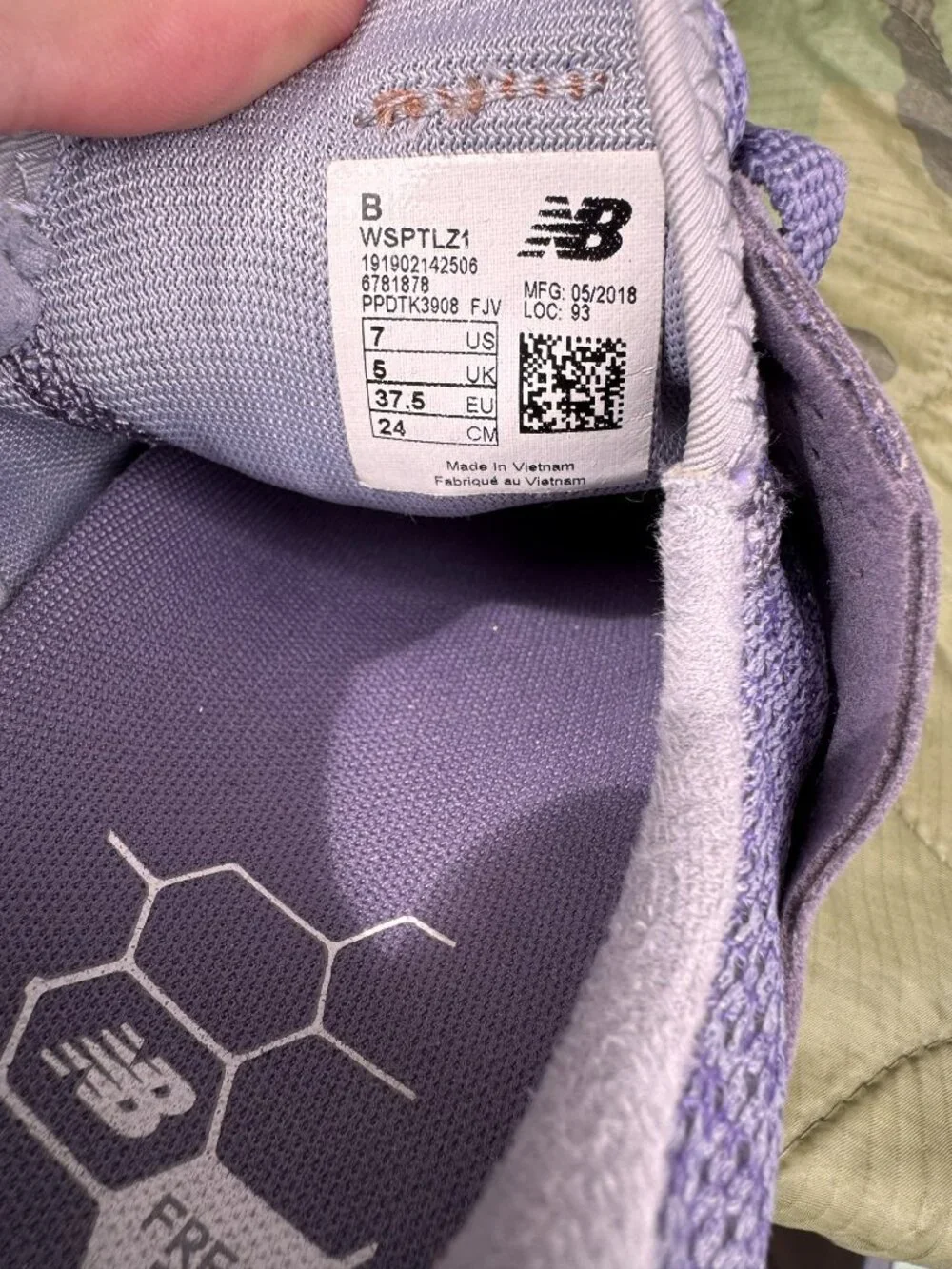 New Balance Fresh Foam Sport Lavender Running Shoes